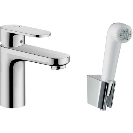 Смеситель для раковины с гигиеническим душем Hansgrohe Vernis Blend 71215000