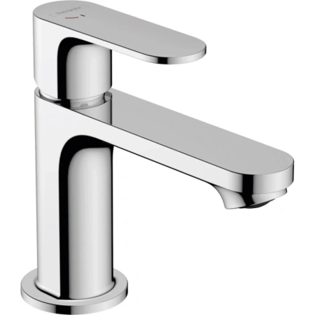 Смеситель для раковины с донным клапаном CoolStart EcoSmart+ Hansgrohe Rebris S 72586000 хром
