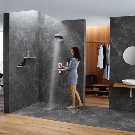 Полочка для душа Hansgrohe Rainfinity Shelf 500 26844000 хром