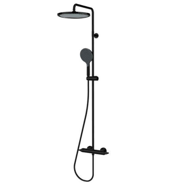 Душевая система с термостатом BOSSINI Apice L10505.073 черный
