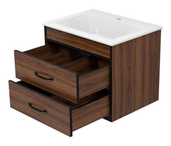 Тумба с раковиной Misty Кедр 60 УТ000014436