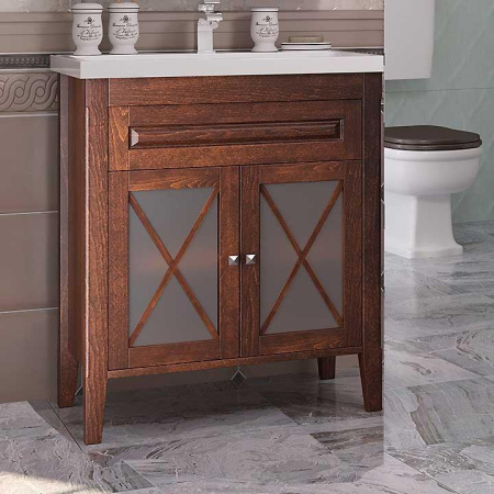 Тумба под раковину Opadiris Палермо 80  00-00002354 светлый орех (без раковины)