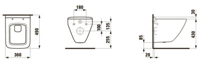 Унитаз подвесной Laufen PALACE 8.2070.3.000.000.1