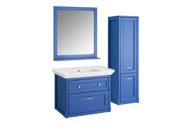 Тумба под раковину ASB-Woodline   Толедо 85  11212 (синий)