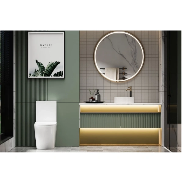 Унитаз ABBER Bequem AC1112T компакт белый, безободковый торнадо