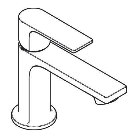 Кран для холодной воды без донного клапана Hansgrohe Rebris E 72506670 черный матовый