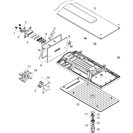 Верхний душ Hansgrohe Rainmaker Select 580 3jet 24001400 белый/хром