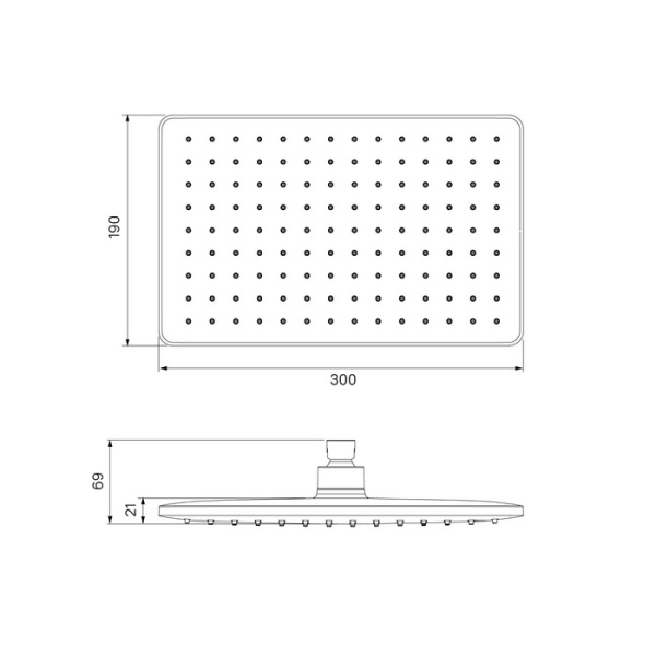 Душевая насадка IDDIS верхняя прямоугольная, хром, Slide (SLI31CPi64) Душевая насадка IDDIS верхняя прямоугольная, хром, Slide (SLI31CPi64)