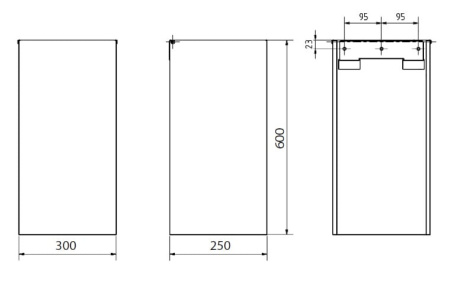 Квадратная мусорная корзина 45 л Bemeta Hotel 101915121