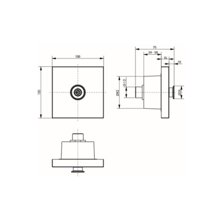 Боковой душ Toto Showers DBX116-1C