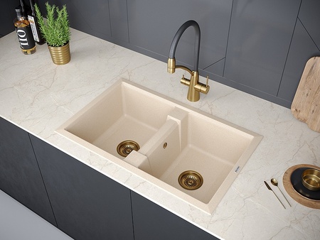 Кухонная мойка Paulmark  Tandem   PM238150-QU кварц