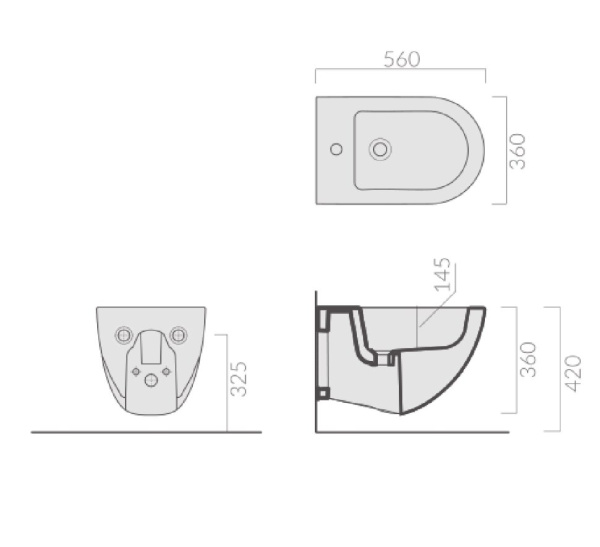 Биде подвесное Galassia Dream 7313