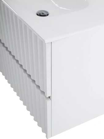 База под раковину Art&Max Еlegant AM-ELEGANT-600-2C-SO-BL-LED-P Белый глянец