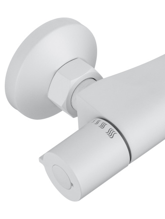 Смеситель для душа с термостатом WONZON & WOGHAND INN 5, белый матовый WW-B1005-A-MW