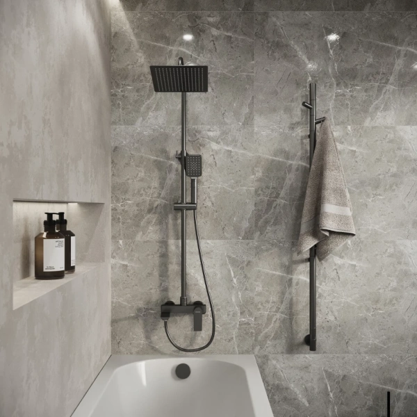 Душевая система Grossman Cosmo 500.K35.02.420 графит сатиновый Душевая система Grossman Cosmo 500.K35.02.420 графит сатиновый