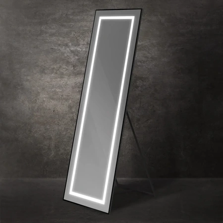 Зеркало (55х170) BelBagno Kraft SPC-KRAFT-555-1700-TCH-PIA-NERO с подсветкой