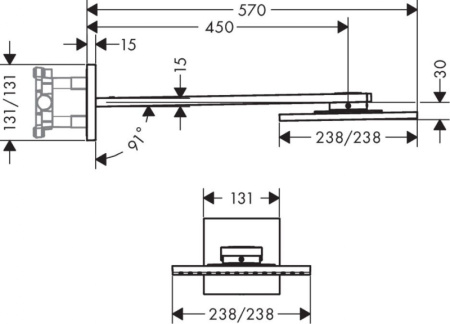 Верхний душ Axor Univ ShowerSolutions 35310000
