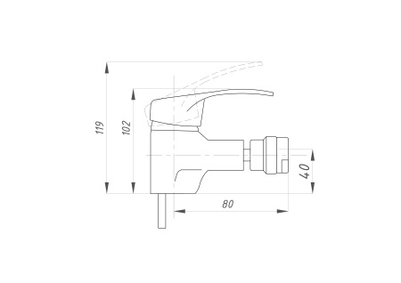 Смеситель для биде ПСМ-Профсан КОМПЛЕКТАЦИЯ PSM-104-7