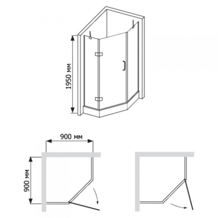 Душевой уголок RGW Safari SA-81 02038199-11