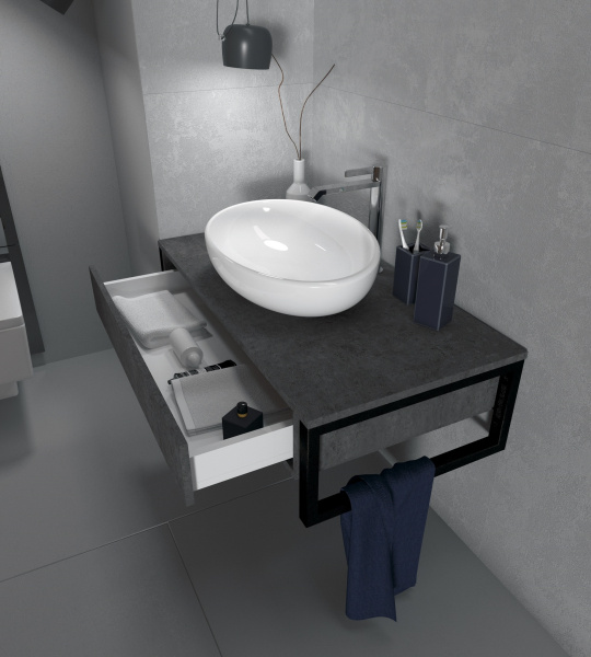 Тумба под раковину 1Marka  Grunge Loft 80П У85848