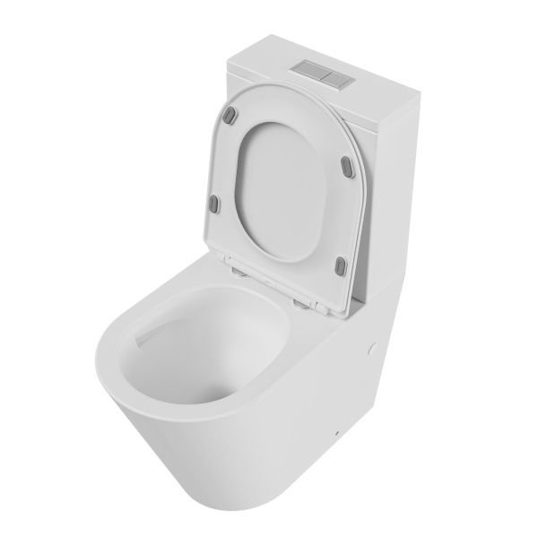 Унитаз напольный безободковый Grossman  GR-4458MSQ с сиденьем микролифт