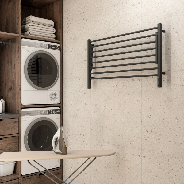 Полотенцесушитель электрический (100х60) П8 Terminus Горизонт 4670078543325 черный муар