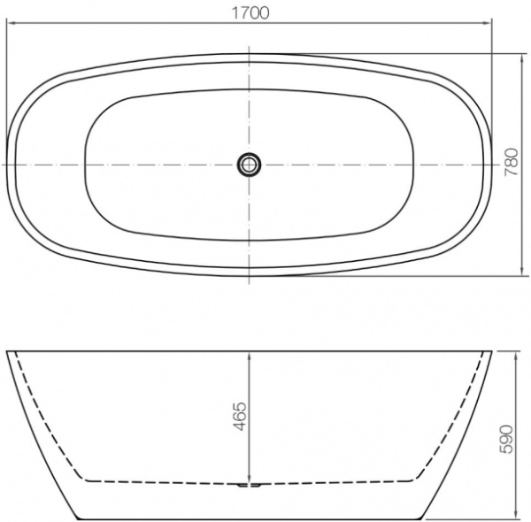 Ванна акриловая NT BATHROOM Lago d’Orta NT04