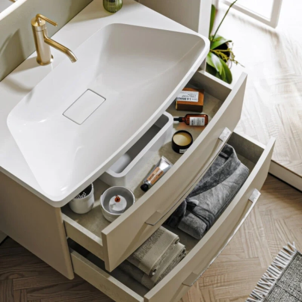 Тумба без раковины 80 см Aqwella Neringa NER0108MD морская дюна