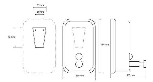 Диспенсер для жидкого мыла Bemeta Hotel 106109091