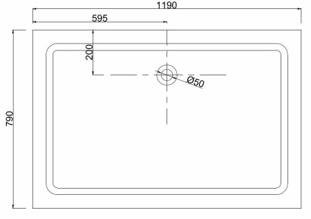 Душевой уголок Taliente 120x80 TA-08120-1CB