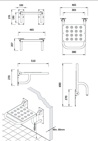 Подставка Roca Access Comfort 816322000