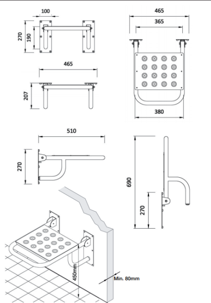 Подставка Roca Access Comfort 816322000