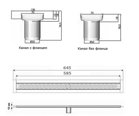 Дренажный канал ACO C-line 408728
