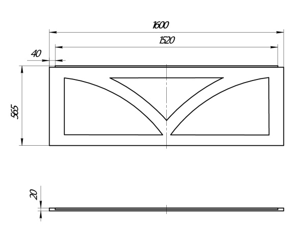 Панель 1Marka ELEGANCE /CLASSIC /Modern 160 А 02кл1670А