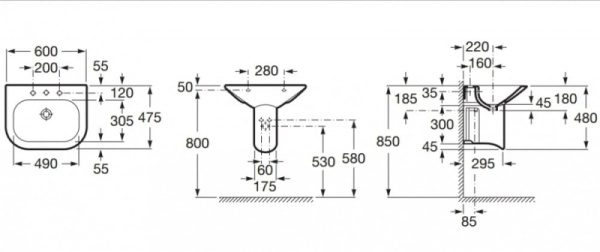 Раковина Roca Nexo 327641000