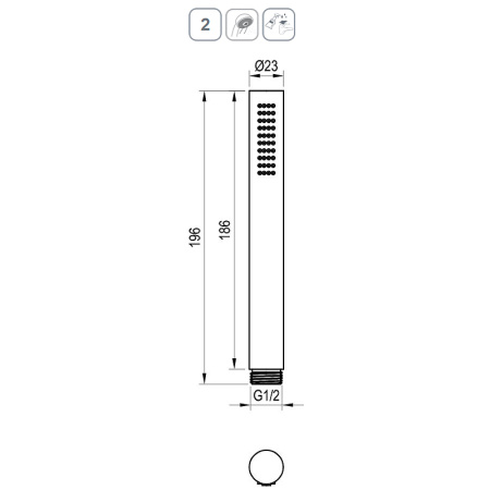 Ручной душ Ravak 951.20GB X07P694 графит