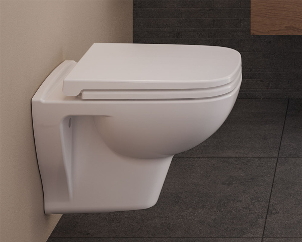 Безободковый подвесной унитаз Vitra S20 7508B003-0075, белый