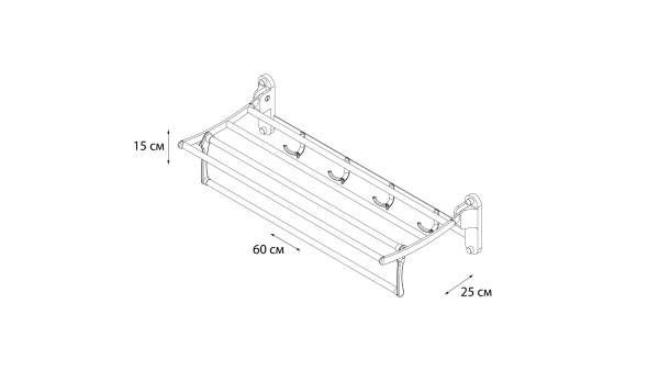 Полка для полотенец Grampus, GR-101