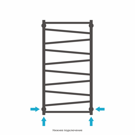 Полотенцесушитель Водяной Сунержа Сирокко (100х50) Золото 03-0253-1050