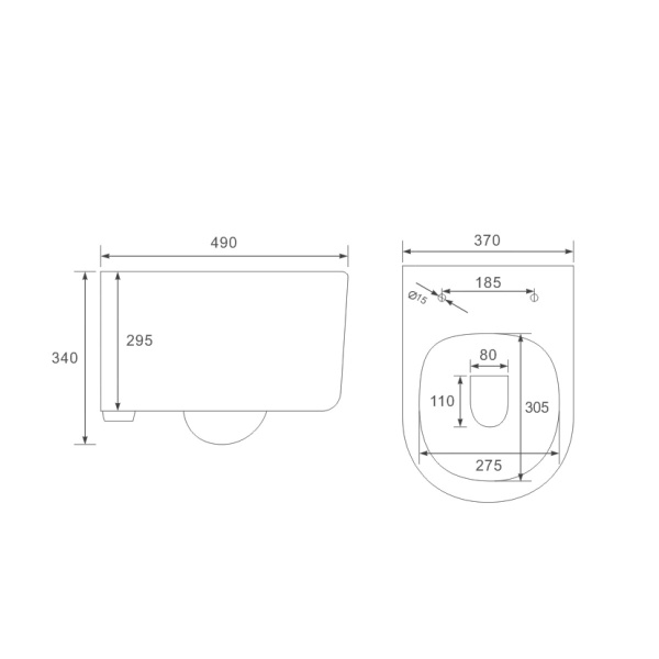 Унитаз подвесной Vincea Evo VT1-34S безободковый