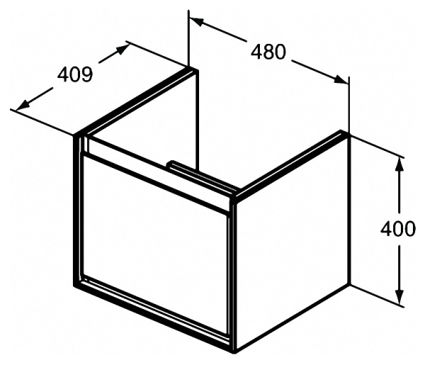 Тумба под раковину Ideal Standard Connect Air Cube 55 см E0844VY