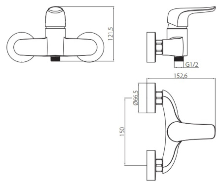 Смеситель для душа Damixa RedBlu Palace Evo 422000000