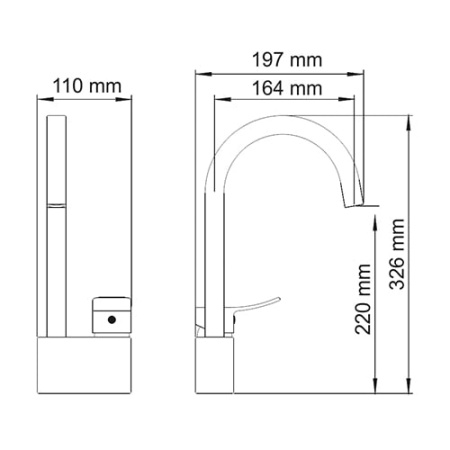 Смеситель для кухни  WasserKRAFT Aller 1067WHITE
