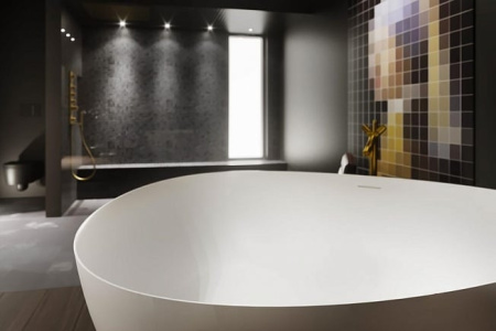 Ванна из искуственного камня Riho OVIDEO (160x160) B125001105