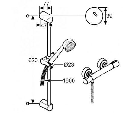 Душевая система Kludi Zenta Shower-Duo 6057605-00