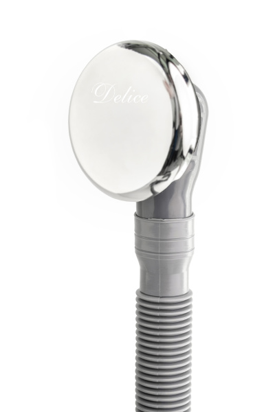 Слив-перелив полуавтомат Delice Черный матовый