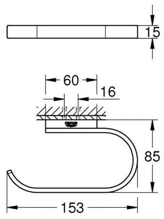 Держатель туалетной бумаги Grohe Selection 41068 GN0 (41068GN0) холодный рассвет матовый