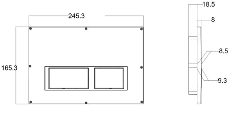Кнопка смыва Arrow AHM003A