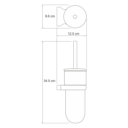 Ершик для унитаза подвесная WasserKRAFT Berkel K-6827