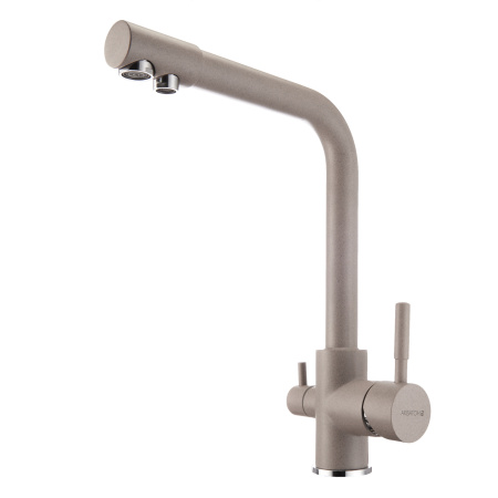 Смеситель для кухни Aquaton Руан 1AX004FCXX250 серый шелк